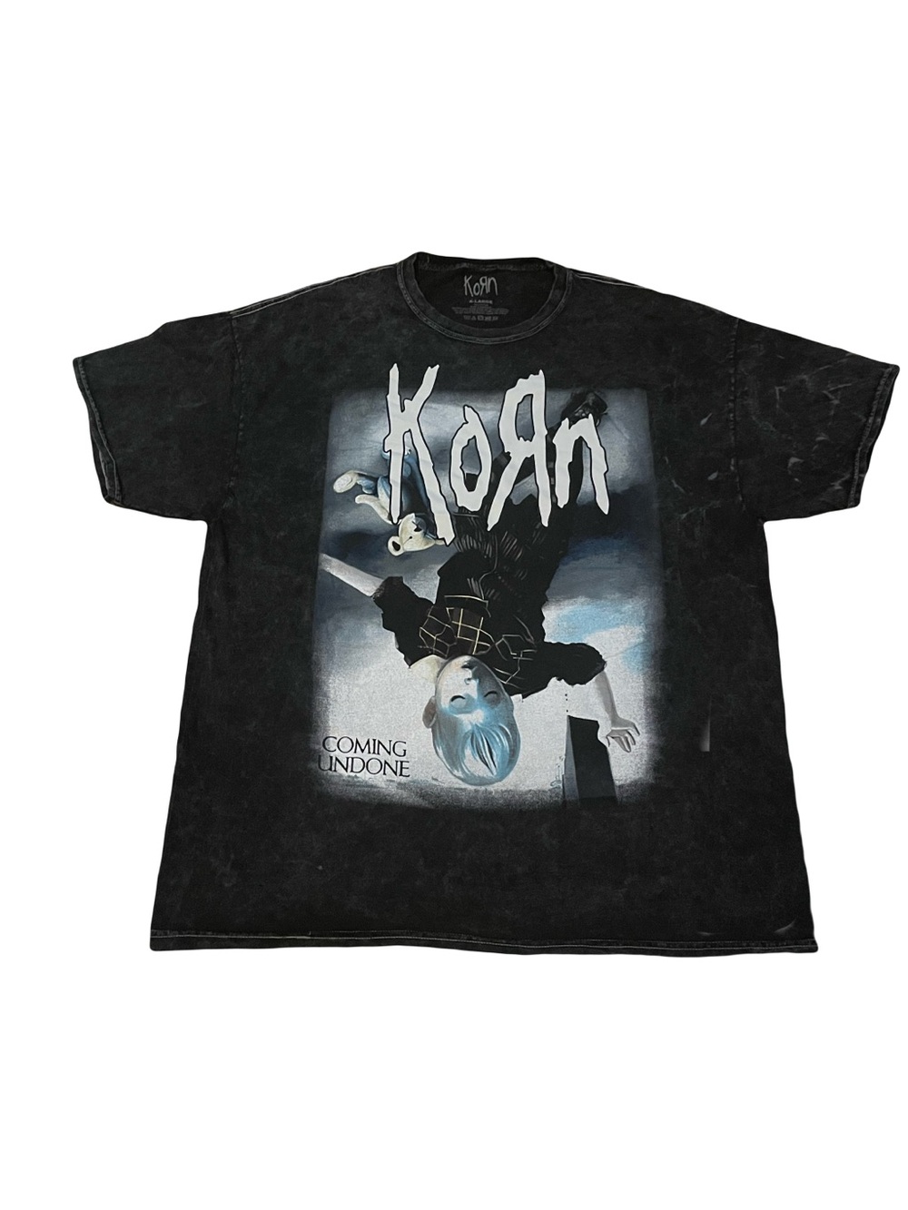 Korn XL Coming Undone Graphic Tee - Black new